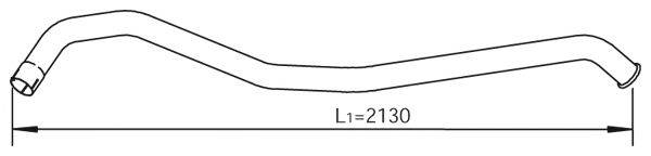 DINEX 53747 Труба вихлопного газу