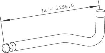 DINEX 28793 Труба вихлопного газу