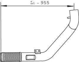 DINEX 29260 Труба вихлопного газу