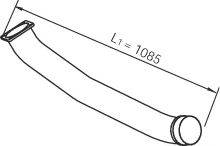 DINEX 66125 Труба вихлопного газу