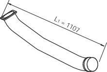 DINEX 66126 Труба вихлопного газу