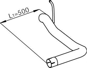 DINEX 29624 Труба вихлопного газу