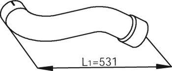 DINEX 54203 Труба вихлопного газу