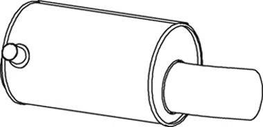 DINEX 64407 Глушник вихлопних газів кінцевий