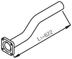 DINEX 28210 Труба вихлопного газу