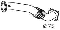 DINEX 29147 Труба вихлопного газу