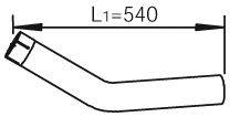 DINEX 29150 Труба вихлопного газу