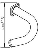 DINEX 28262 Труба вихлопного газу