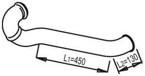 DINEX 81624 Труба вихлопного газу