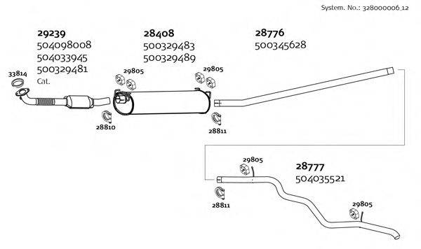 DINEX 32800000612 Система випуску ОГ