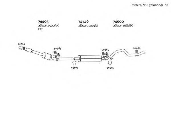 DINEX 37400004102 Система випуску ОГ