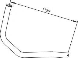 DINEX 64157 Труба вихлопного газу