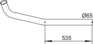 DINEX 64235 Труба вихлопного газу