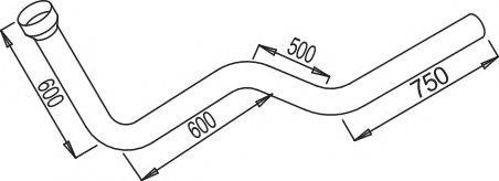 ZARA 9608 Труба вихлопного газу