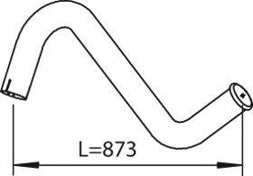 DINEX 28641 Труба вихлопного газу