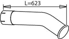 DINEX 28648 Труба вихлопного газу