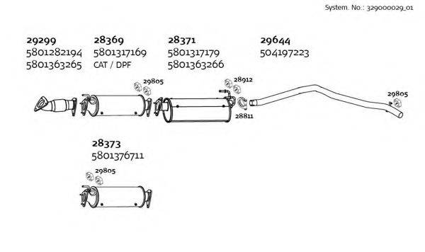 DINEX 32900002901 Система випуску ОГ