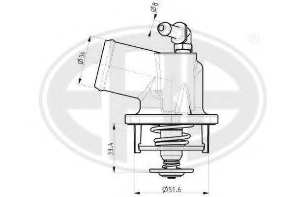 ERA 350013 Термостат, охолоджуюча рідина