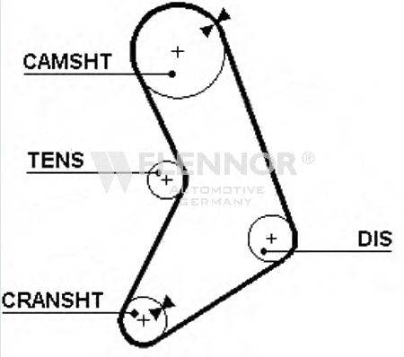 FLENNOR 4906 Ремінь ГРМ