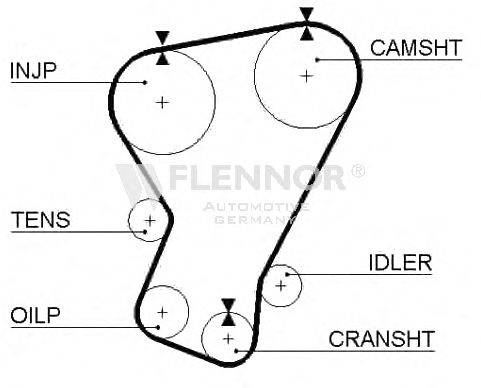 FLENNOR 4954 Ремінь ГРМ