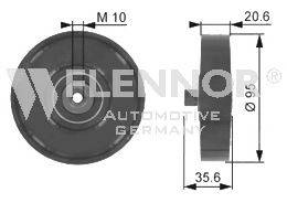 FLENNOR FU22996 Паразитний / провідний ролик, полікліновий ремінь