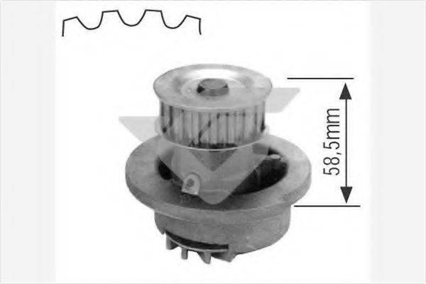 HUTCHINSON WP0002V Водяний насос