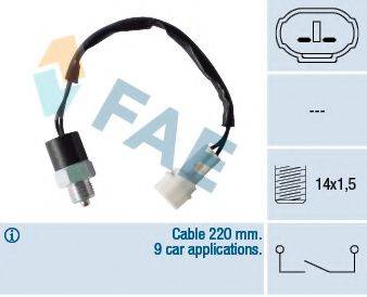 FAE 40760 Вимикач, фара заднього ходу