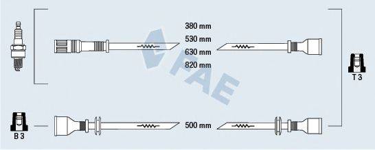 FAE 83340 Комплект дротів запалювання