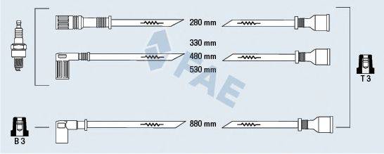 FAE 83940 Комплект дротів запалювання