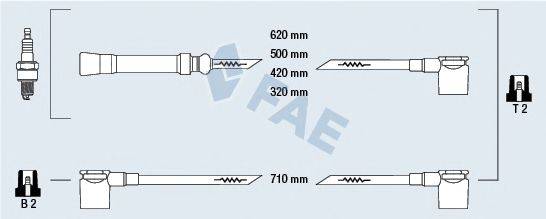 FAE 85440 Комплект дротів запалювання