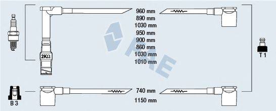 FAE 85520 Комплект дротів запалювання