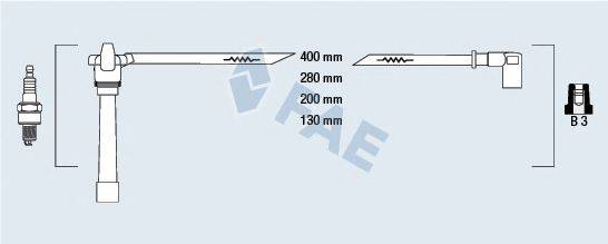 FAE 85647 Комплект дротів запалювання