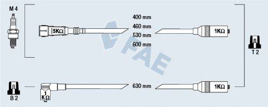 FAE 85685 Комплект дротів запалювання