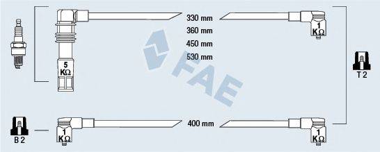 FAE 85695 Комплект дротів запалювання