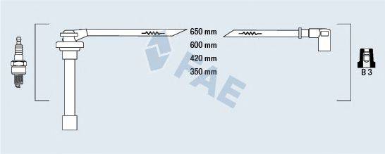 FAE 85860 Комплект дротів запалювання