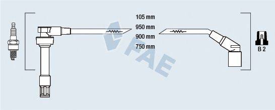 FAE 85945 Комплект дротів запалювання