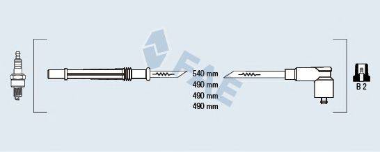 FAE 85988 Комплект дротів запалювання