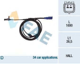 FAE 78098 Датчик, частота обертання колеса