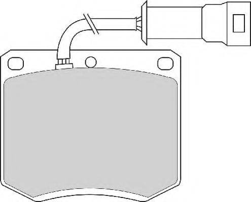 NECTO FD4162A Комплект гальмівних колодок, дискове гальмо