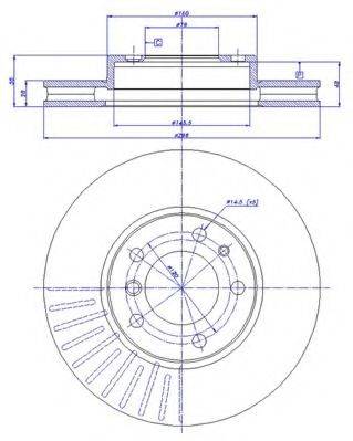 CAR 142074 гальмівний диск