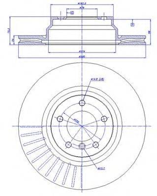 CAR 1421165 гальмівний диск