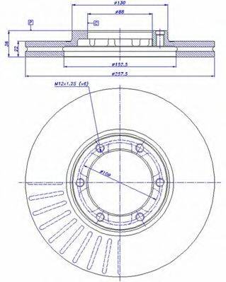 CAR 142517 гальмівний диск