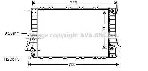 AVA QUALITY COOLING AI2078 Радіатор, охолодження двигуна