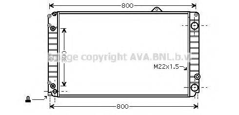 AVA QUALITY COOLING AI2099 Радіатор, охолодження двигуна