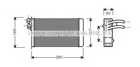 AVA QUALITY COOLING AI6141 Теплообмінник, опалення салону