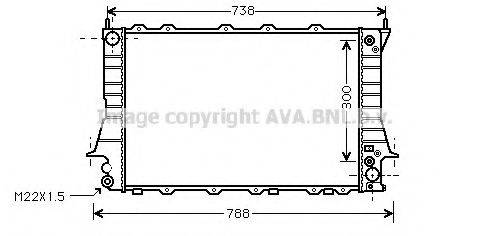 AVA QUALITY COOLING AIA2084 Радіатор, охолодження двигуна