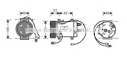 AVA QUALITY COOLING AIK006 Компресор, кондиціонер