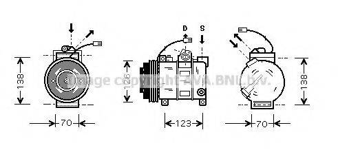 AVA QUALITY COOLING AIK015 Компресор, кондиціонер