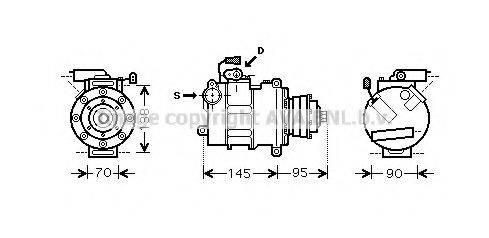 AVA QUALITY COOLING AIK267 Компресор, кондиціонер