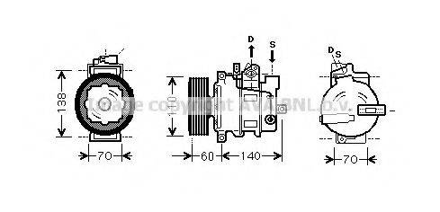 AVA QUALITY COOLING AIK269 Компресор, кондиціонер